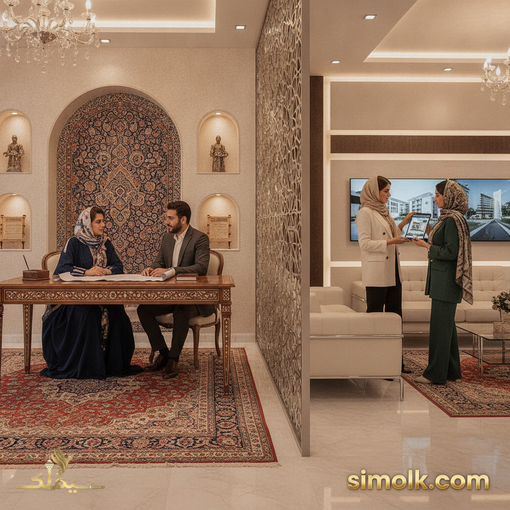 تصویر مقایسه تفاوت مشاور املاک سنتی و هلدینگ دپارتمانی در معاملات سنگین شیراز