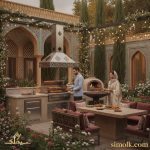 ایده های طراحی باربیکیو و آشپزخانه فضای باز در محوطه باغ