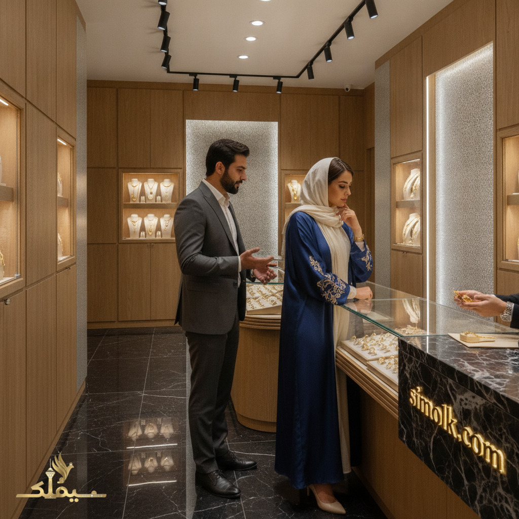 طراحی دکوراسیون طلافروشی