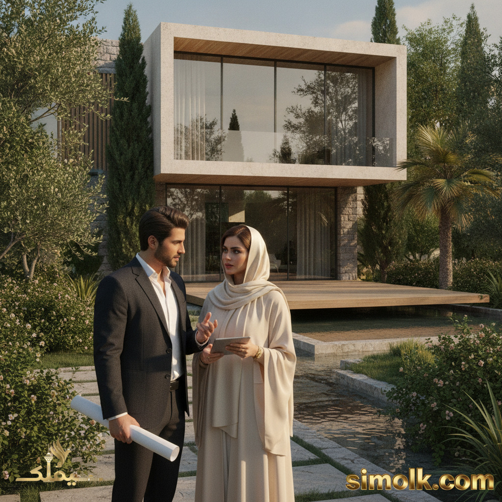 خدمات مشاوره طراحی و ساخت ویلا در باغ‌شهر دشت ارژن شیراز