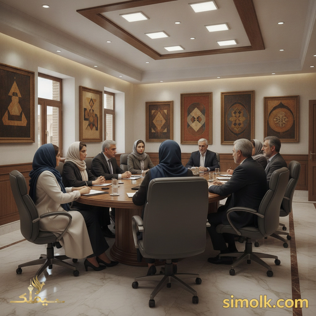 اتاق جلسات ویژه هلدینگ املاک شیراز